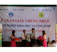 Doanh nghiệp KH-CN đầu tiên ở Nam Định