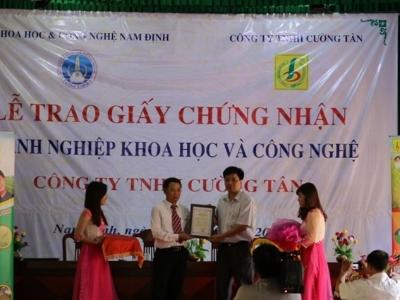 Doanh nghiệp KH-CN đầu tiên ở Nam Định
