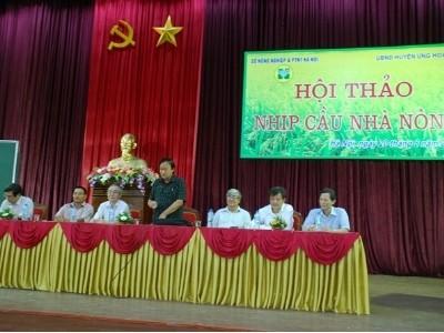 Nhịp cầu nhà nông bắc ở Ứng Hòa