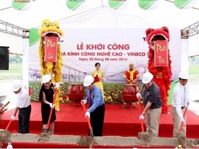 Vingroup khởi công xây dựng nhà kính đầu tiên trồng nông sản sạch